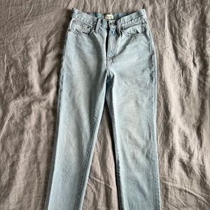 Madewell full length classic straight jeans size 25